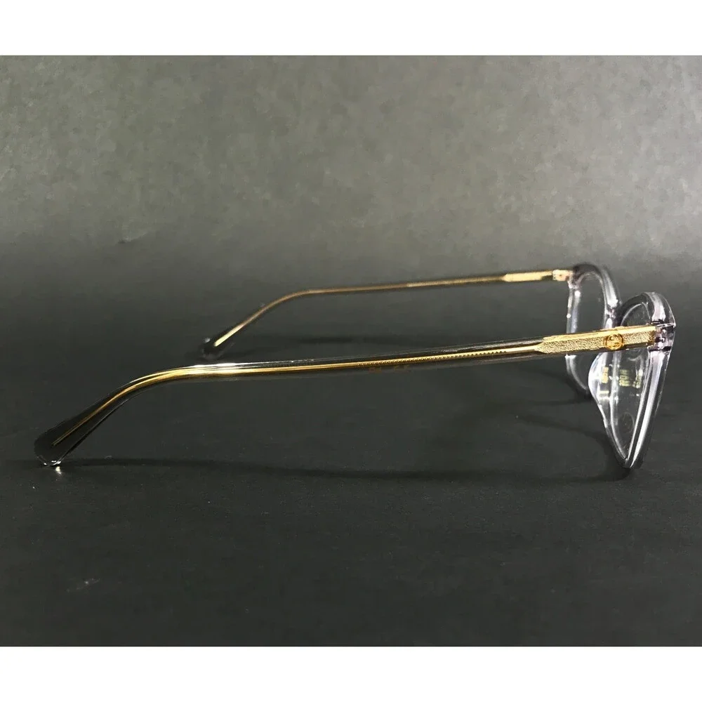 Gucci Eyeglasses Frames GG1930O 006 Clear Gold Cat Eye Full Rim 55-16-140